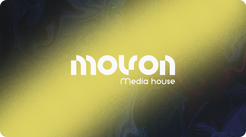 Movon Media House gradient branding card